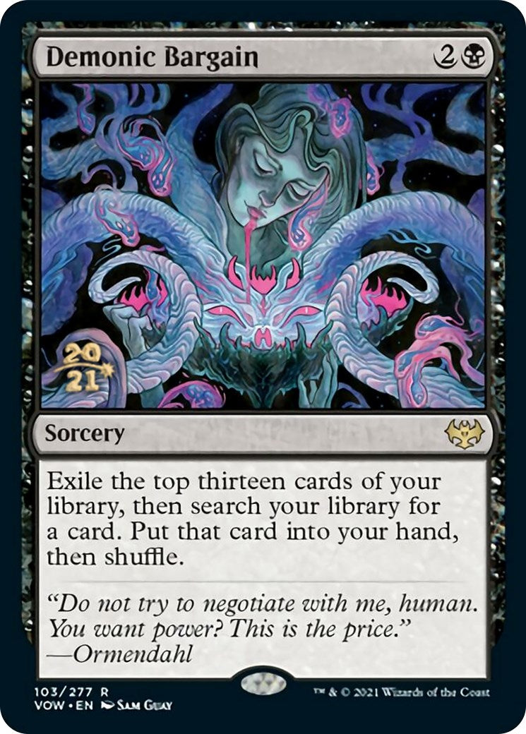 Demonic Bargain [Innistrad: Crimson Vow Prerelease Promos] | Gear Gaming Bentonville