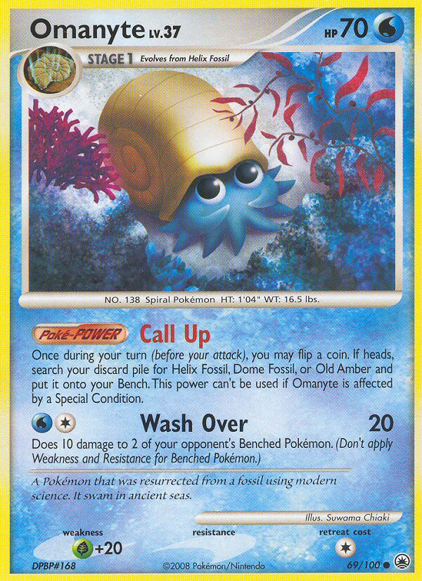 Omanyte (69/100) [Diamond & Pearl: Majestic Dawn] | Gear Gaming Bentonville