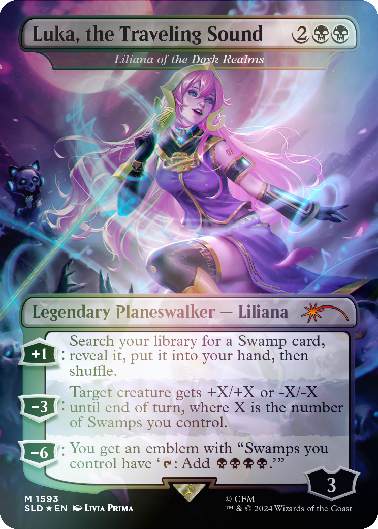 Luka, the Traveling Sound - Liliana of the Dark Realms (Rainbow Foil) [Secret Lair Drop Series] | Gear Gaming Bentonville