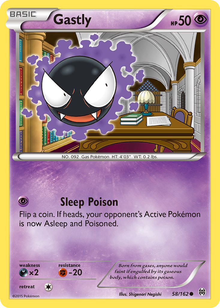 Gastly (58/162) [XY: BREAKthrough] | Gear Gaming Bentonville