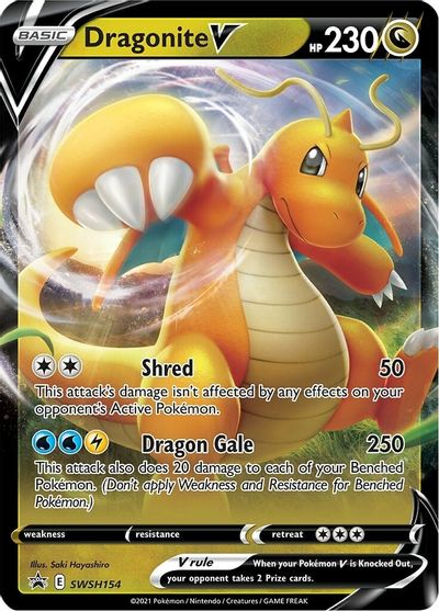 Dragonite V (SWSH154) [Sword & Shield: Black Star Promos] | Gear Gaming Bentonville