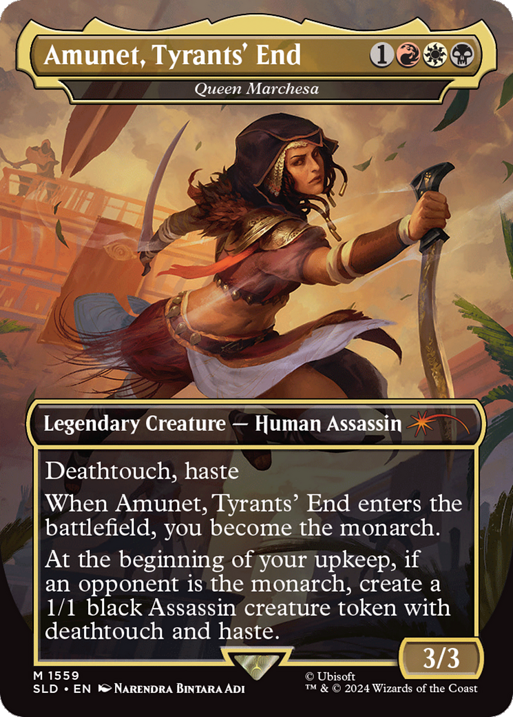 Amunet, Tyrants' End - Queen Marchesa (Rainbow Foil) [Secret Lair Drop Series] | Gear Gaming Bentonville