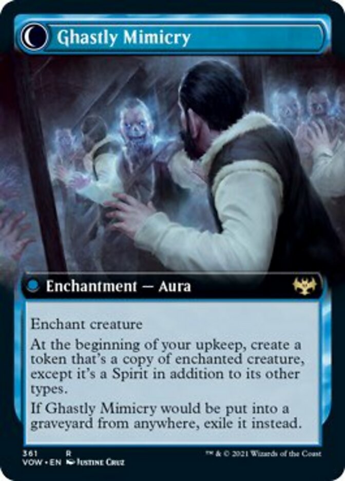 Mirrorhall Mimic // Ghastly Mimicry (Extended Art) [Innistrad: Crimson Vow] | Gear Gaming Bentonville