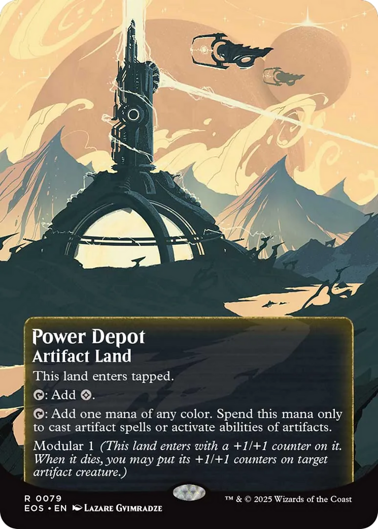 Power Depot (0079) (Borderless) [Edge of Eternities: Stellar Sights] | Gear Gaming Bentonville