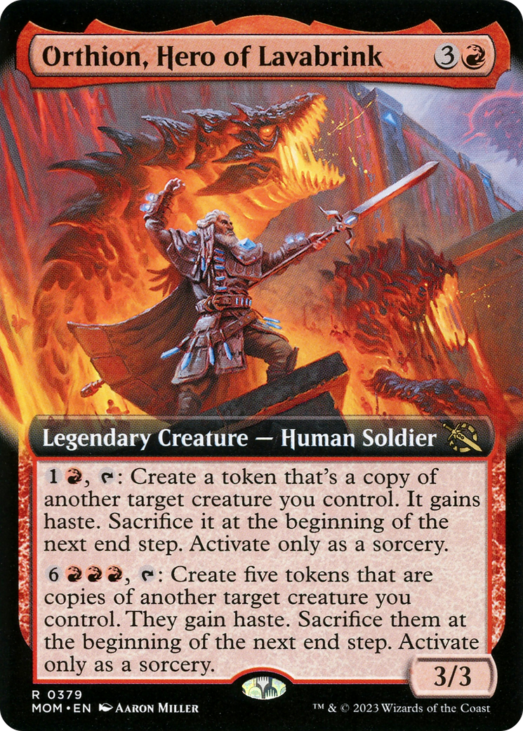 Orthion, Hero of Lavabrink (Extended Art) [March of the Machine] | Gear Gaming Bentonville