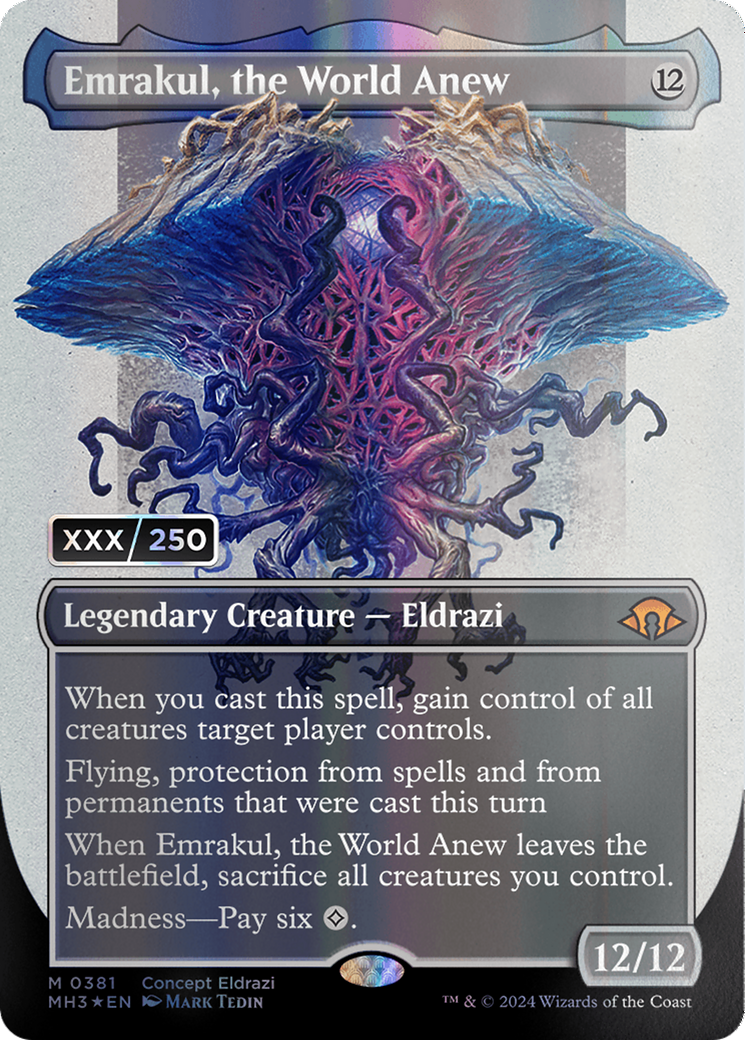 Emrakul, the World Anew (Borderless) (Serial Numbered) [Modern Horizons 3] | Gear Gaming Bentonville