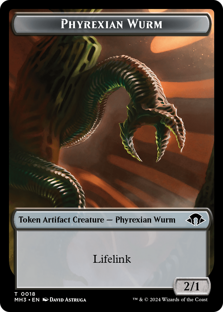 Phyrexian Wurm Token (0018) [Modern Horizons 3 Tokens] | Gear Gaming Bentonville