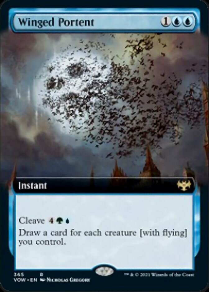 Winged Portent (Extended Art) [Innistrad: Crimson Vow] | Gear Gaming Bentonville