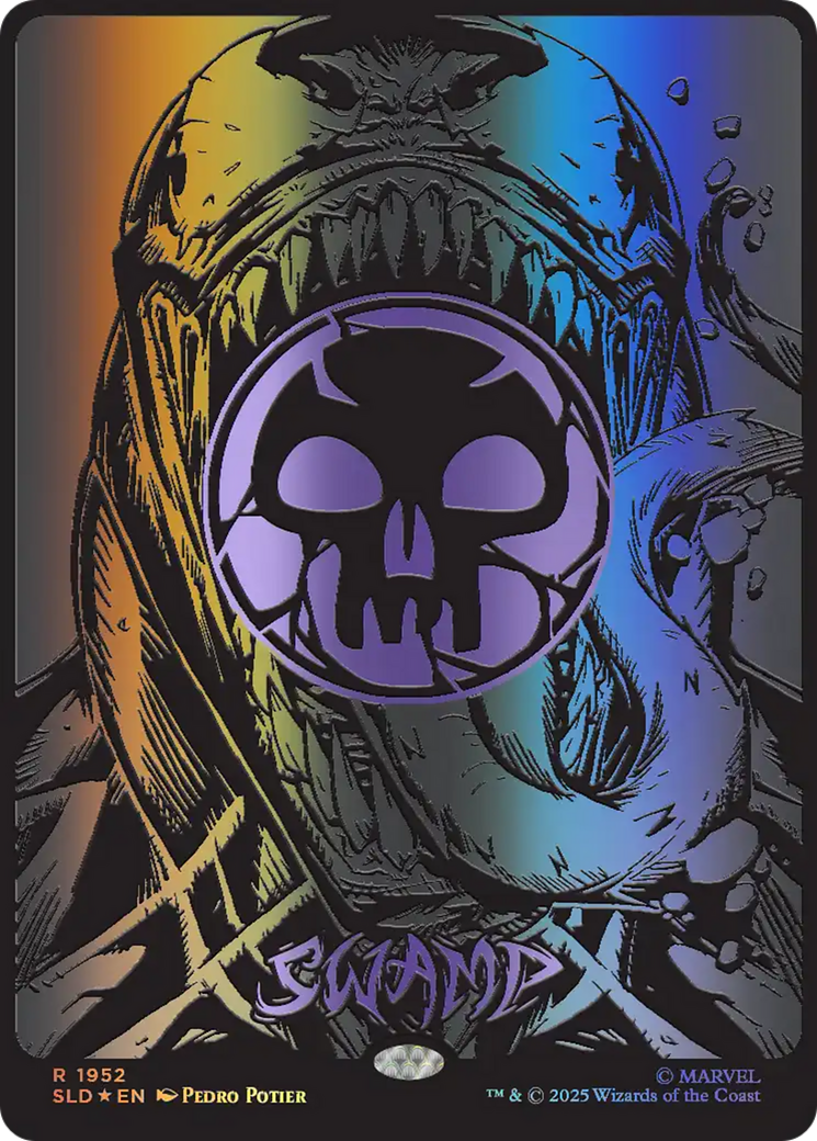 Swamp (1952) (Raised Foil) [Secret Lair Drop Series] | Gear Gaming Bentonville