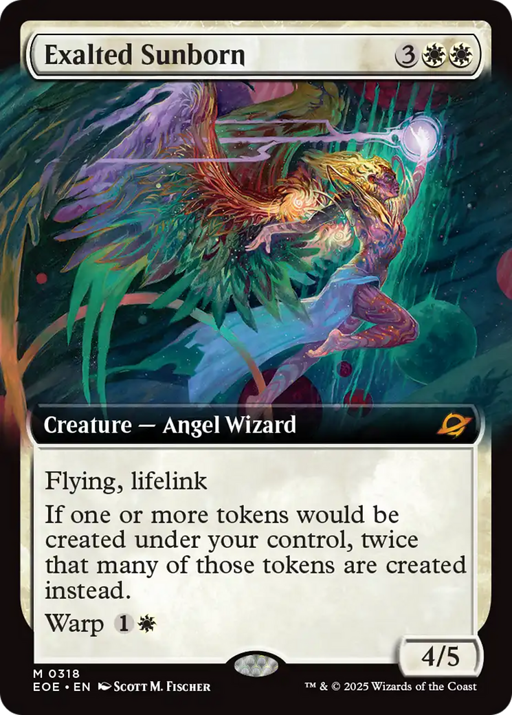 Exalted Sunborn (Extended Art) [Edge of Eternities] | Gear Gaming Bentonville