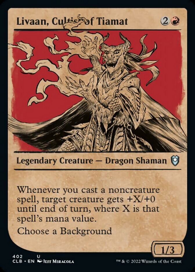 Livaan, Cultist of Tiamat (Showcase) [Commander Legends: Battle for Baldur's Gate] | Gear Gaming Bentonville