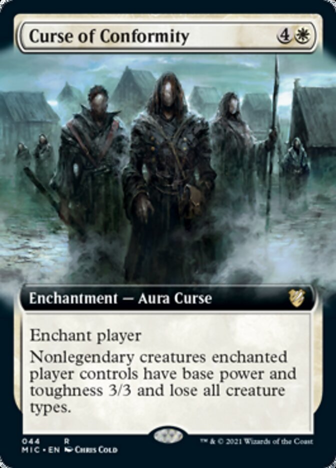 Curse of Conformity (Extended Art) [Innistrad: Midnight Hunt Commander] | Gear Gaming Bentonville