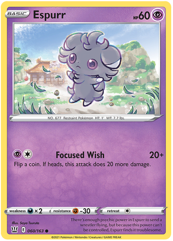 Espurr (060/163) [Sword & Shield: Battle Styles] | Gear Gaming Bentonville