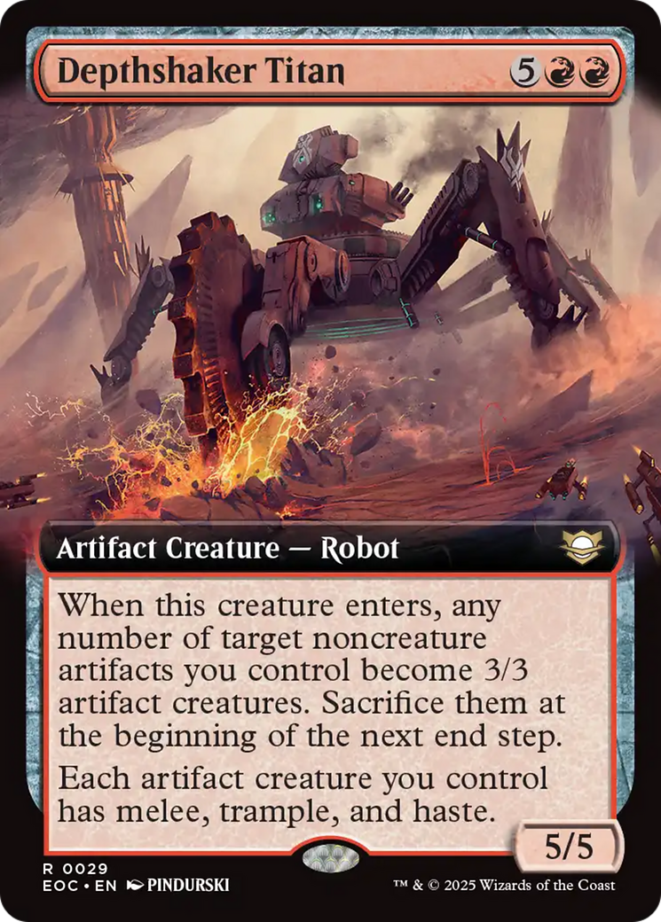 Depthshaker Titan (Extended Art) [Edge of Eternities Commander] | Gear Gaming Bentonville