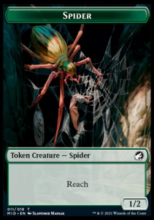 Wolf // Spider Double-Sided Token [Innistrad: Midnight Hunt Tokens] | Gear Gaming Bentonville