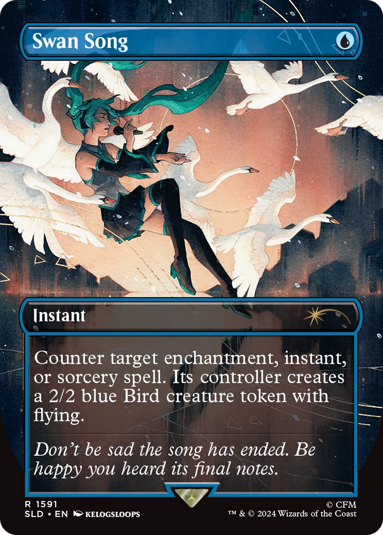 Swan Song (1591) (Rainbow Foil) [Secret Lair Drop Series] | Gear Gaming Bentonville