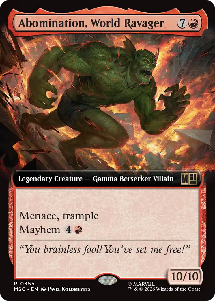 Abomination, World Ravager (Extended Art) [Marvel Super Heroes Commander] | Gear Gaming Bentonville