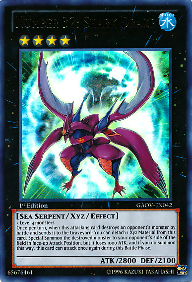 Number 32: Shark Drake [GAOV-EN042] Ultra Rare | Gear Gaming Bentonville