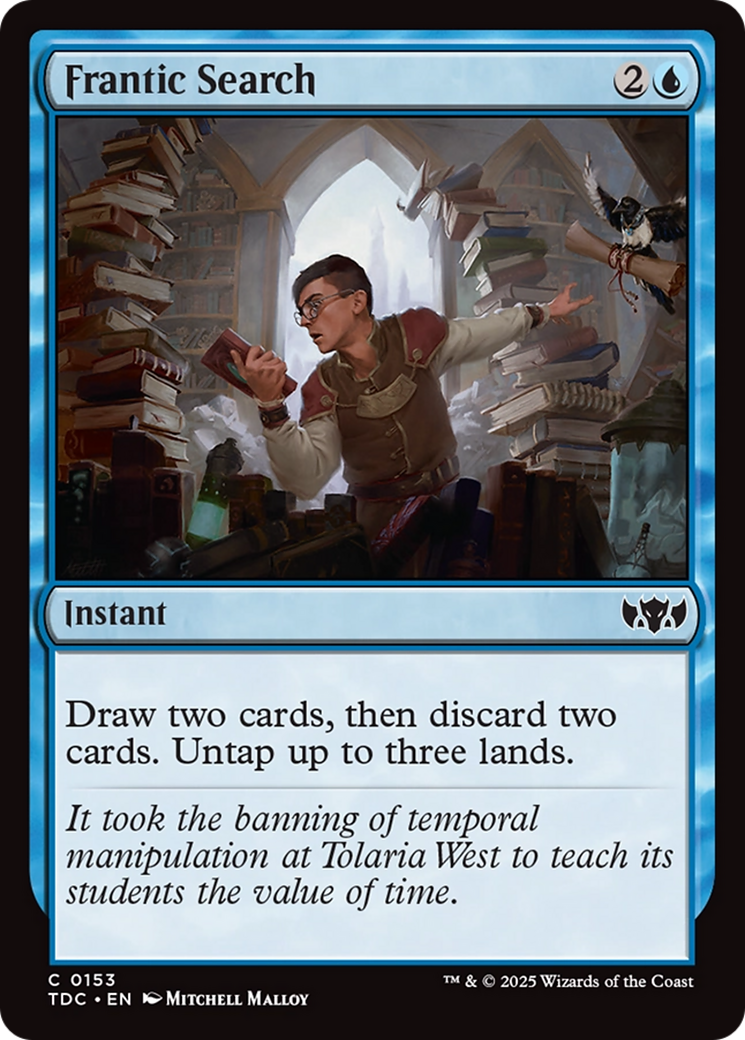 Frantic Search [Tarkir: Dragonstorm Commander] | Gear Gaming Bentonville