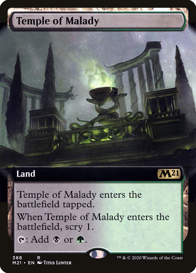 Temple of Malady (Extended Art) [Core Set 2021] | Gear Gaming Bentonville