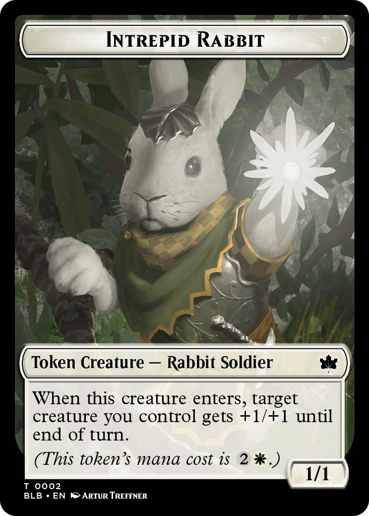 Intrepid Rabbit Token [Bloomburrow Tokens] | Gear Gaming Bentonville