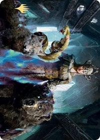 Kolvori, God of Kinship Art Card (Gold-Stamped Signature) [Kaldheim Art Series] | Gear Gaming Bentonville