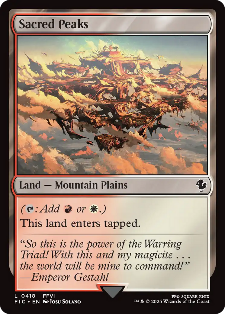 Sacred Peaks [FINAL FANTASY Commander] | Gear Gaming Bentonville
