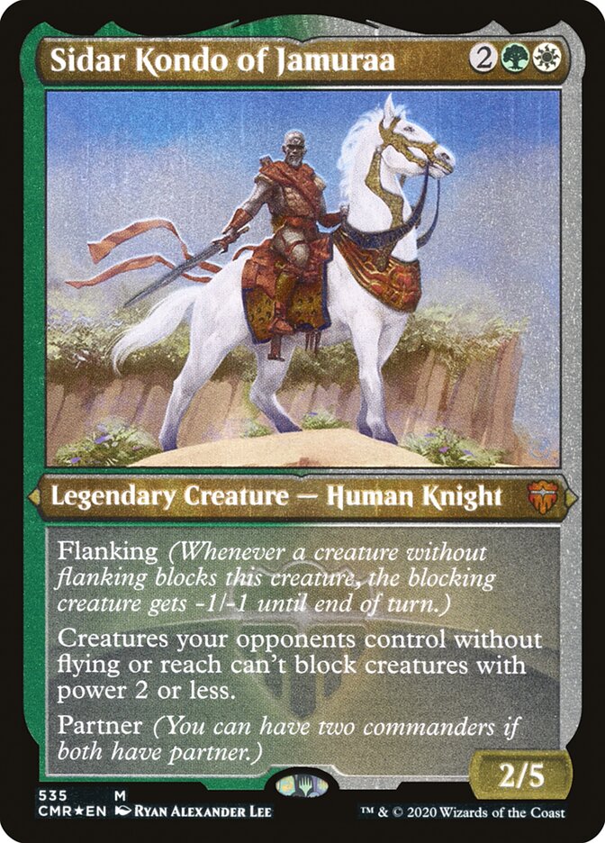 Sidar Kondo of Jamuraa (Etched) [Commander Legends] | Gear Gaming Bentonville