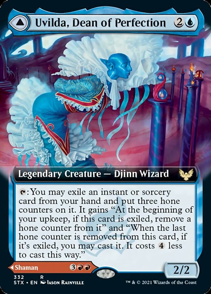 Uvilda, Dean of Perfection // Nassari, Dean of Expression (Extended Art) [Strixhaven: School of Mages] | Gear Gaming Bentonville