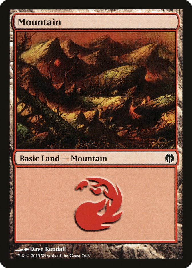 Mountain (76) [Duel Decks: Heroes vs. Monsters] | Gear Gaming Bentonville