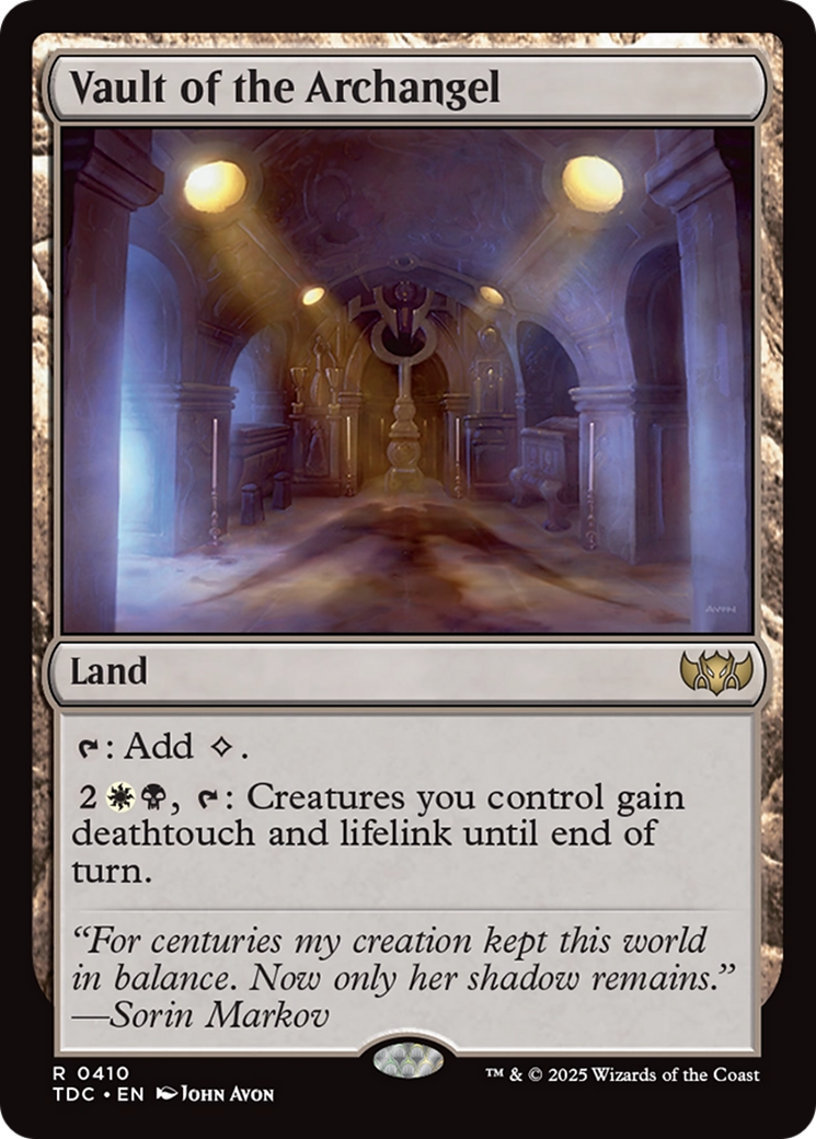 Vault of the Archangel [Tarkir: Dragonstorm Commander] | Gear Gaming Bentonville