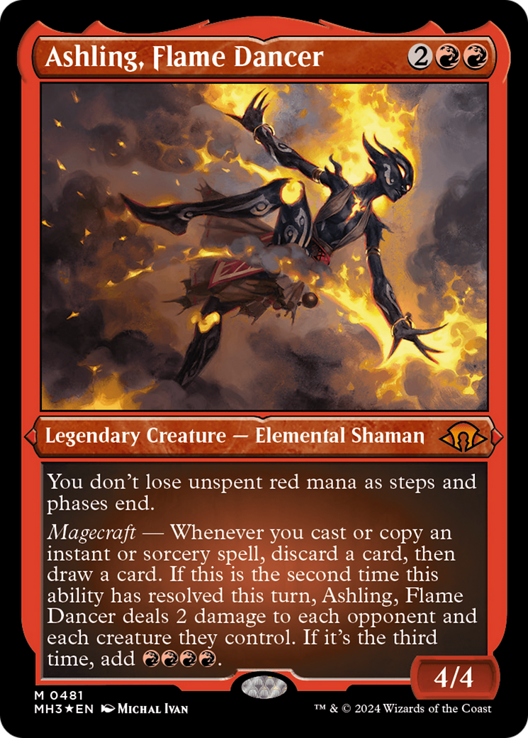 Ashling, Flame Dancer (Foil Etched) [Modern Horizons 3] | Gear Gaming Bentonville