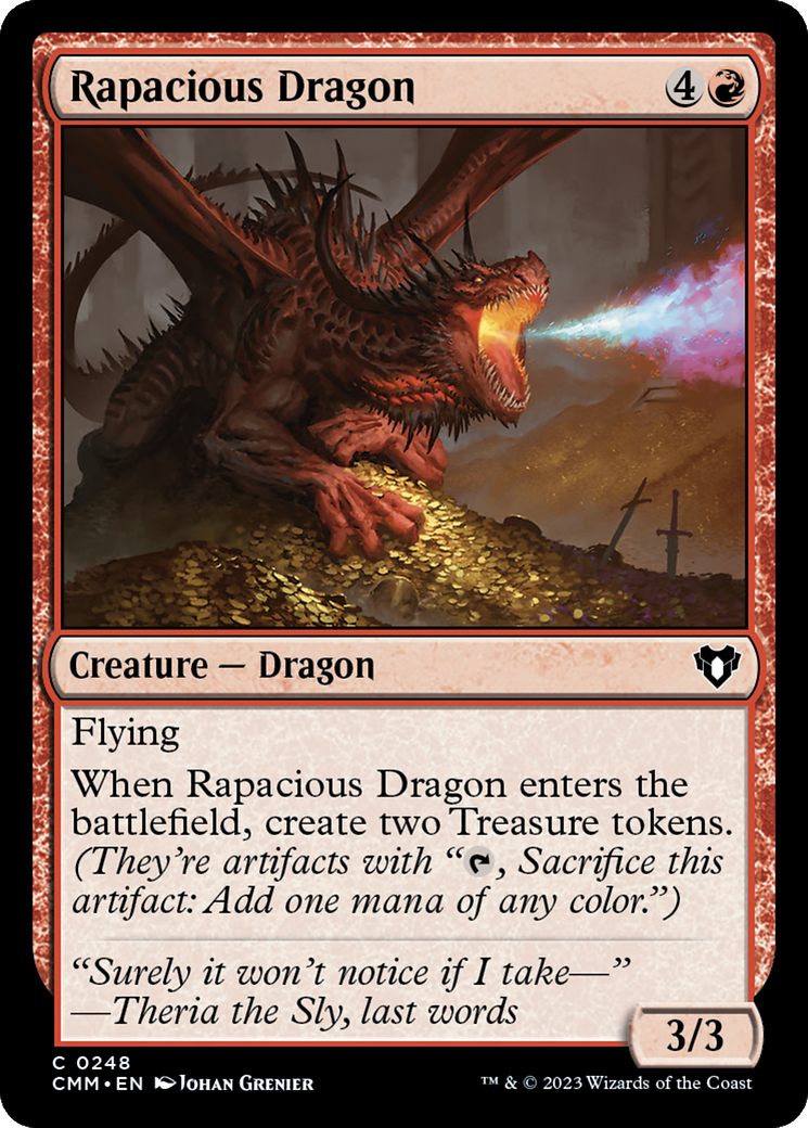 Rapacious Dragon [Commander Masters] | Gear Gaming Bentonville