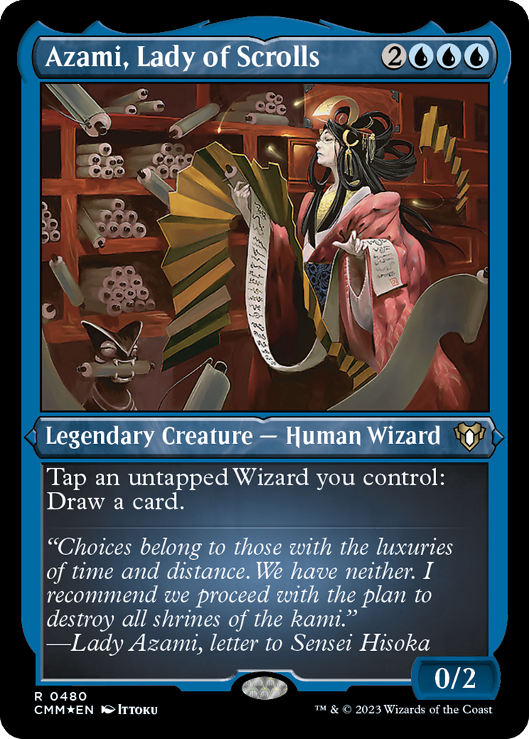 Azami, Lady of Scrolls (Foil Etched) [Commander Masters] | Gear Gaming Bentonville