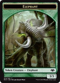 Elephant (012) // Spirit (016) Double-Sided Token [Modern Horizons Tokens] | Gear Gaming Bentonville