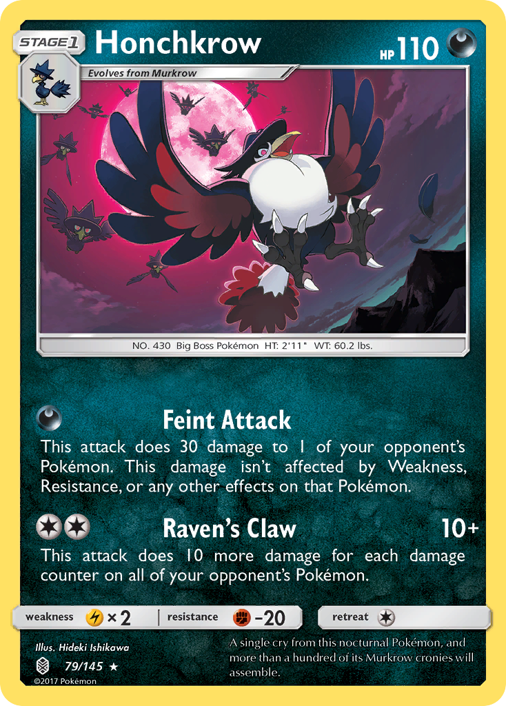 Honchkrow (79/145) [Sun & Moon: Guardians Rising] | Gear Gaming Bentonville