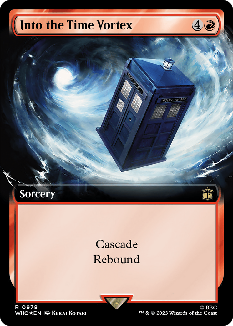 Into the Time Vortex (Extended Art) (Surge Foil) [Doctor Who] | Gear Gaming Bentonville