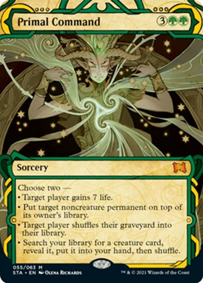 Primal Command (Foil Etched) [Strixhaven: School of Mages Mystical Archive] | Gear Gaming Bentonville