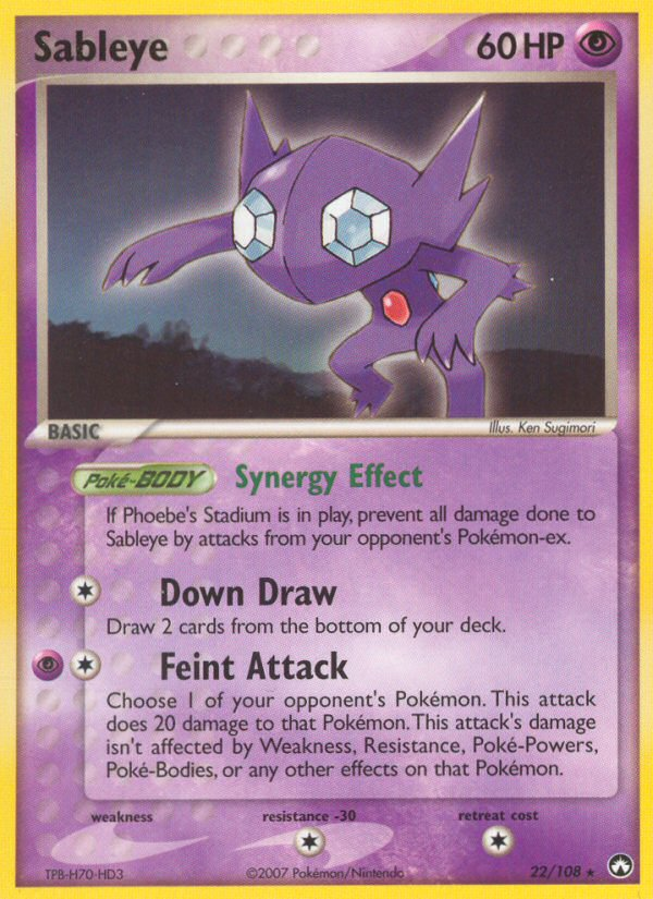 Sableye (22/108) [EX: Power Keepers] | Gear Gaming Bentonville