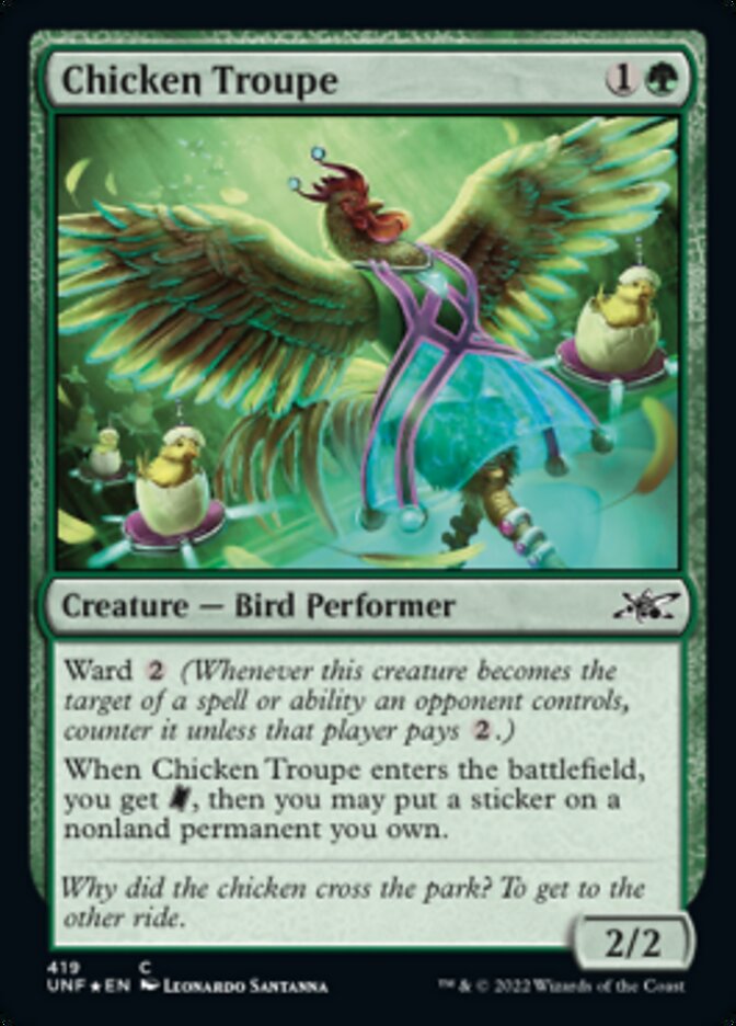 Chicken Troupe (Galaxy Foil) [Unfinity] | Gear Gaming Bentonville