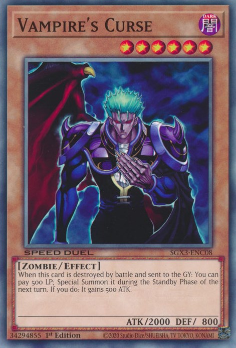Vampire's Curse [SGX3-ENC08] Common | Gear Gaming Bentonville