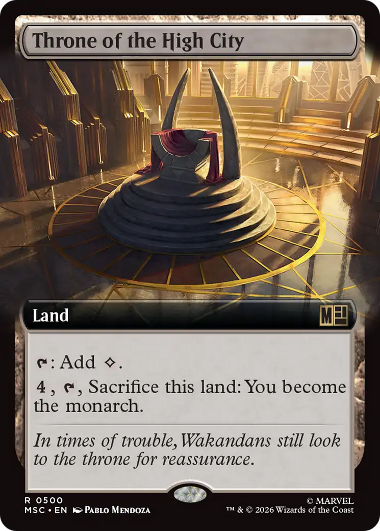 Throne of the High City (Extended Art) [Marvel Super Heroes Commander] | Gear Gaming Bentonville