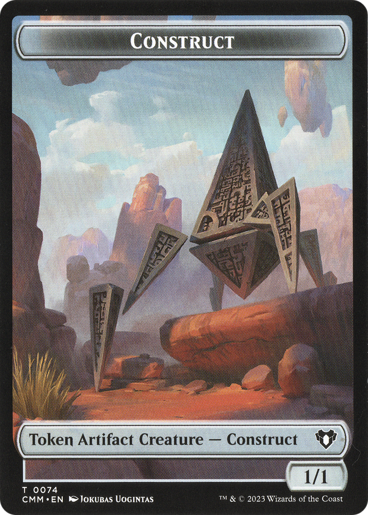 Thopter // Construct (0074) Double-Sided Token [Commander Masters Tokens] | Gear Gaming Bentonville