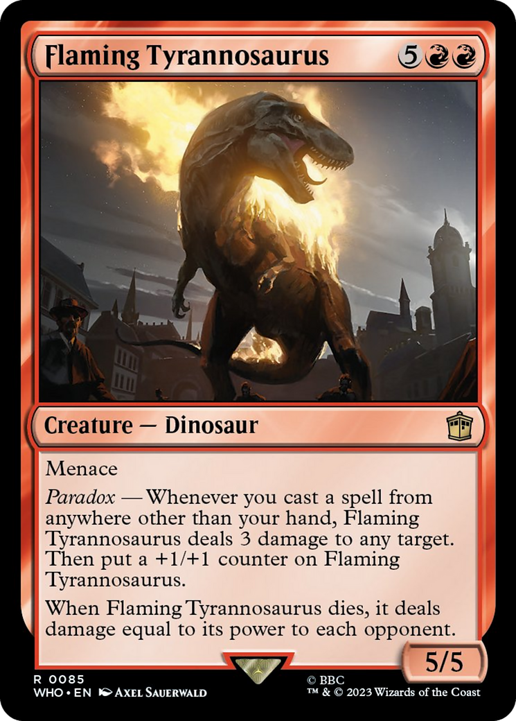 Flaming Tyrannosaurus [Doctor Who] | Gear Gaming Bentonville