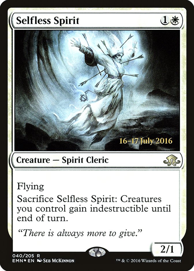 Selfless Spirit [Eldritch Moon Prerelease Promos] | Gear Gaming Bentonville