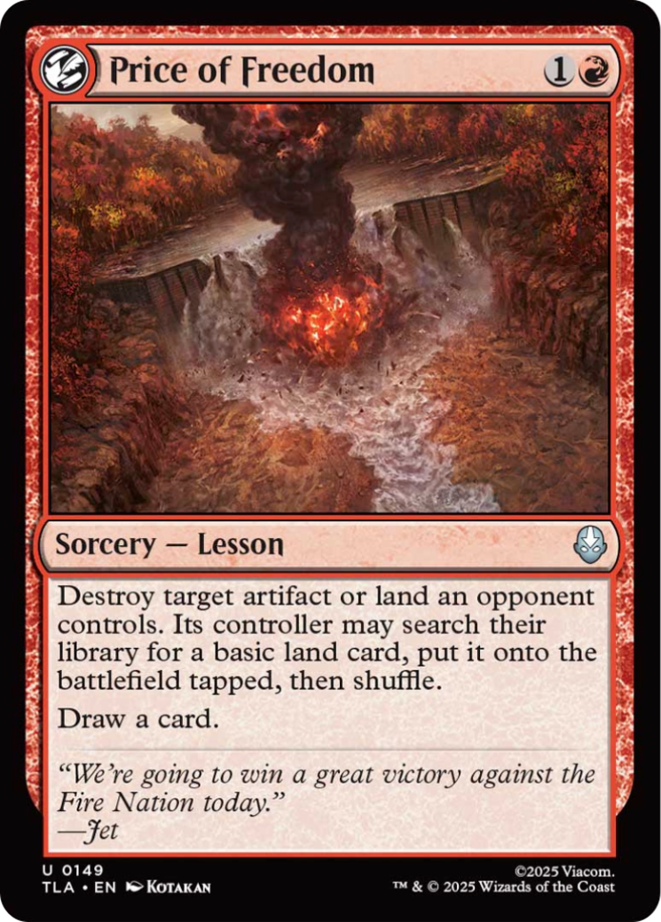 Price of Freedom [Avatar: The Last Airbender] | Gear Gaming Bentonville