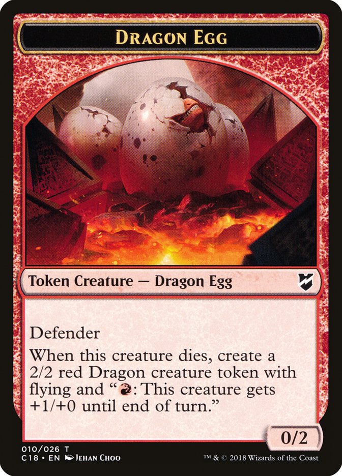 Dragon Egg Token [Commander 2018 Tokens] | Gear Gaming Bentonville