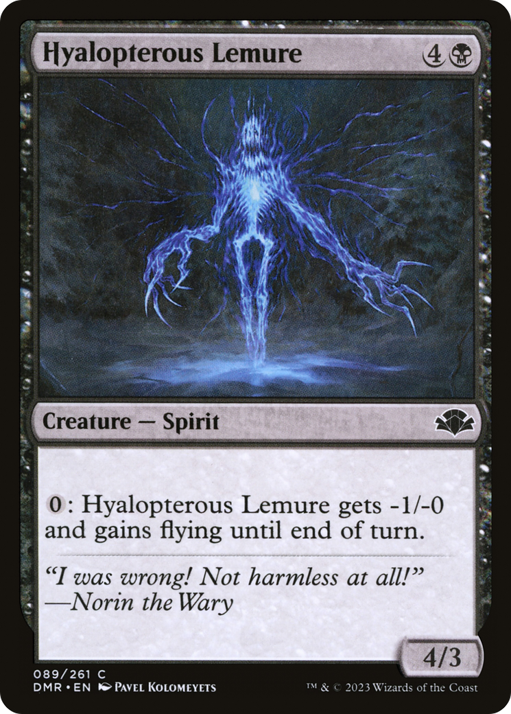 Hyalopterous Lemure [Dominaria Remastered] | Gear Gaming Bentonville