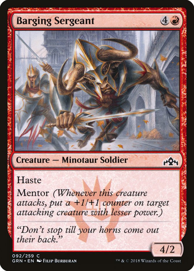 Barging Sergeant [Guilds of Ravnica] | Gear Gaming Bentonville