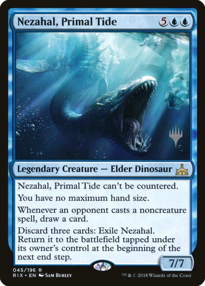 Nezahal, Primal Tide (Promo Pack) [Rivals of Ixalan Promos] | Gear Gaming Bentonville
